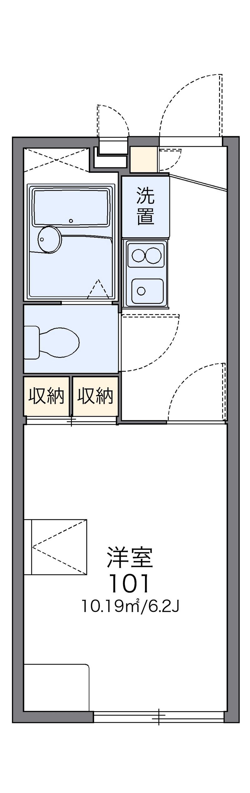 レオパレスメゾンビクトワール 間取り