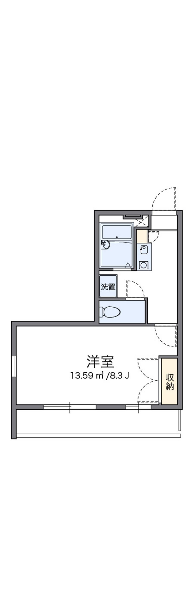 レオパレスルーチェ高畑 間取り