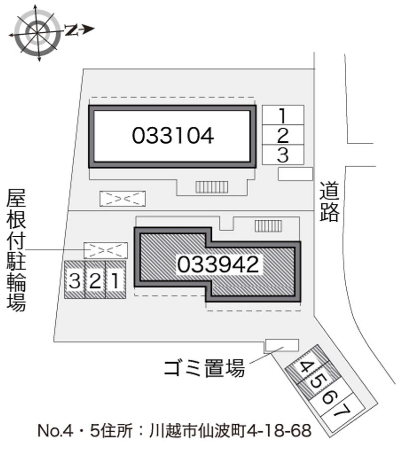 レオパレスカーニバルⅡ 配置図
