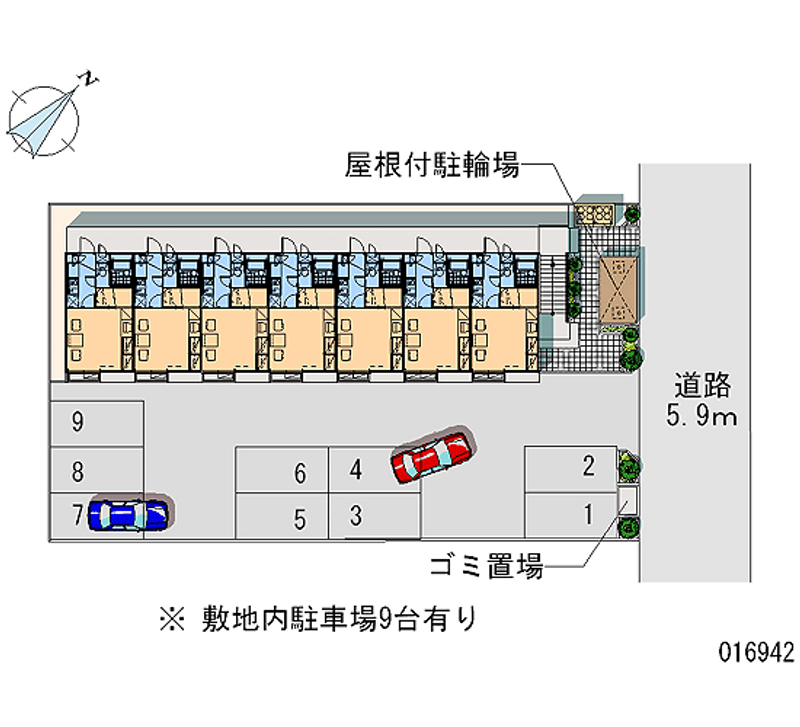 レオパレス歩 月極駐車場