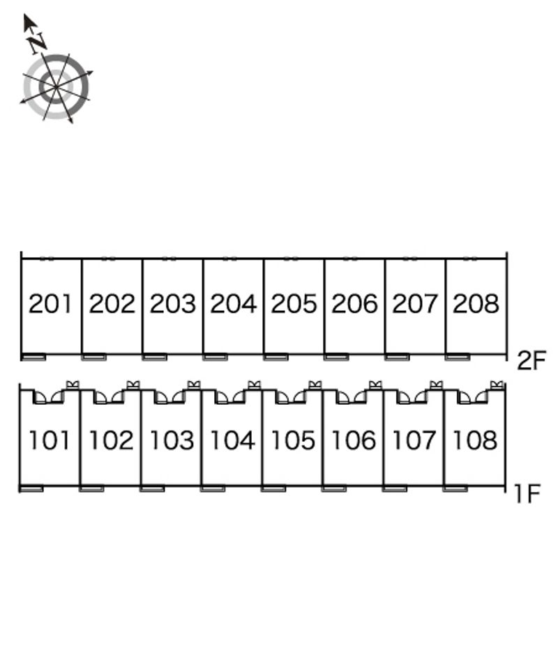 レオネクストエスペランサ八幡 間取配置図