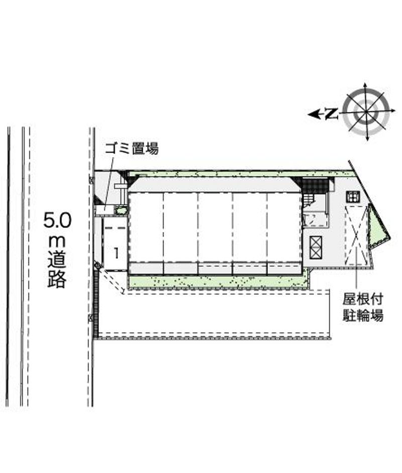 レオパレスセリオ国立 配置図