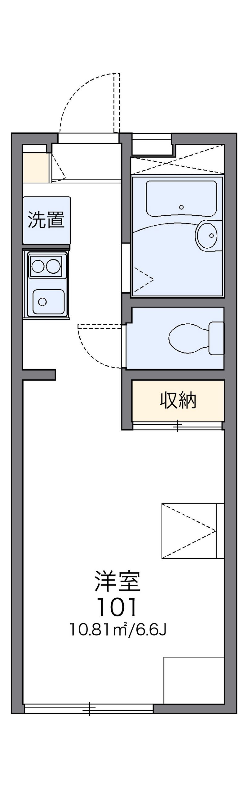 レオパレススウィング湘南 間取図