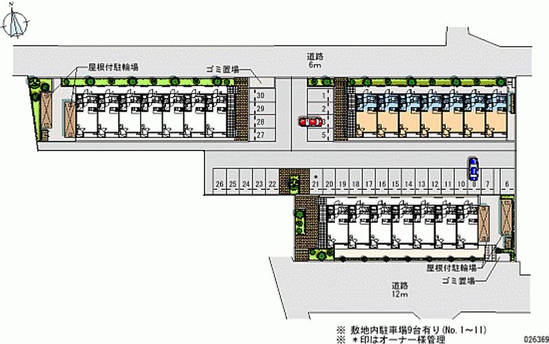 レオパレス双柳２番館 月極駐車場