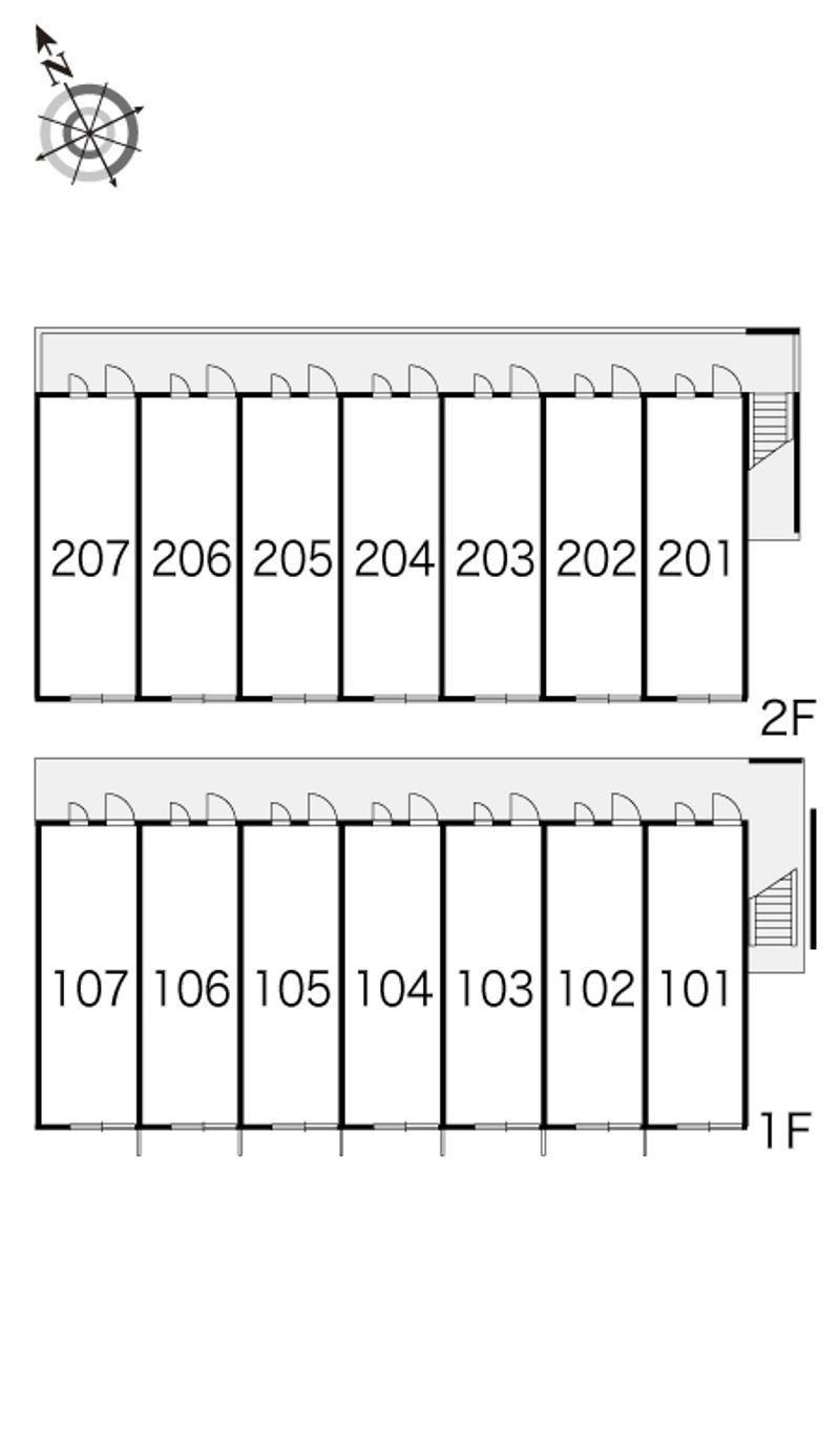 レオパレスエトワール 間取配置図