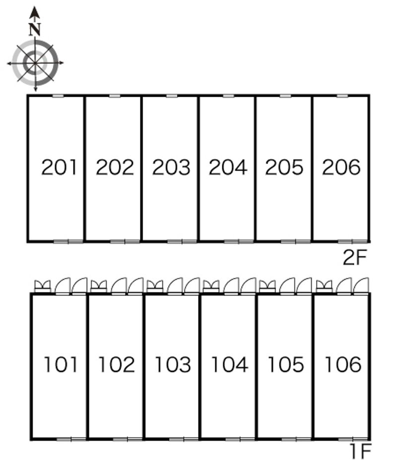 レオパレスアーデン１２ 間取配置図