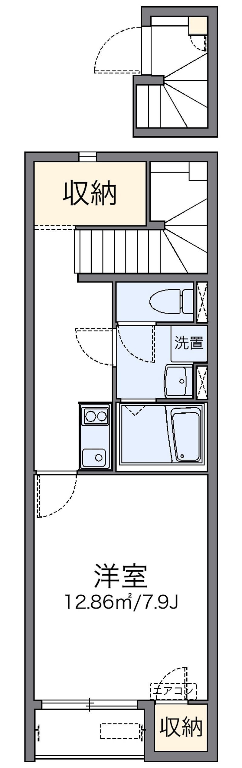 レオネクストさつきヶ丘 間取図