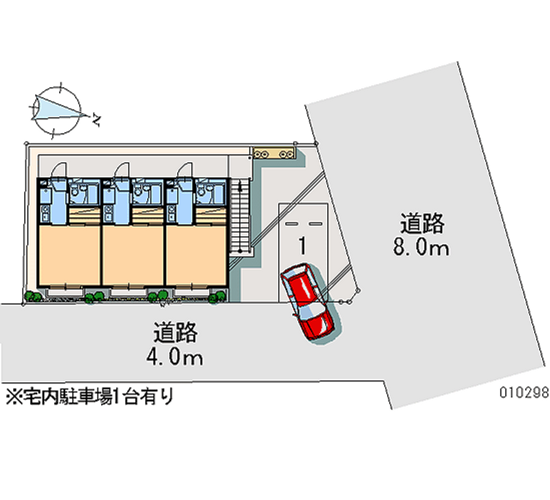 レオパレスランタナ 月極駐車場