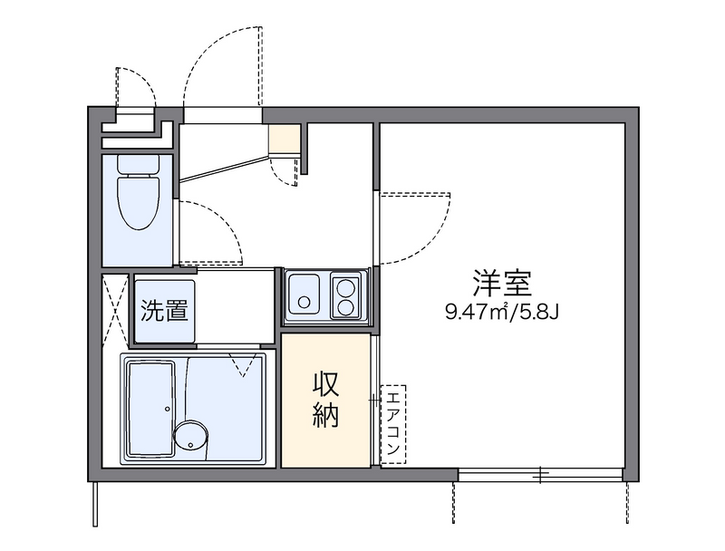 レオパレス蛍茶屋 間取り