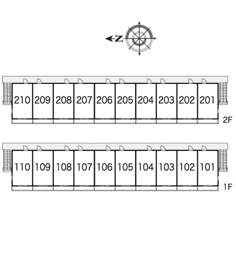 レオパレスウイング近藤 間取配置図