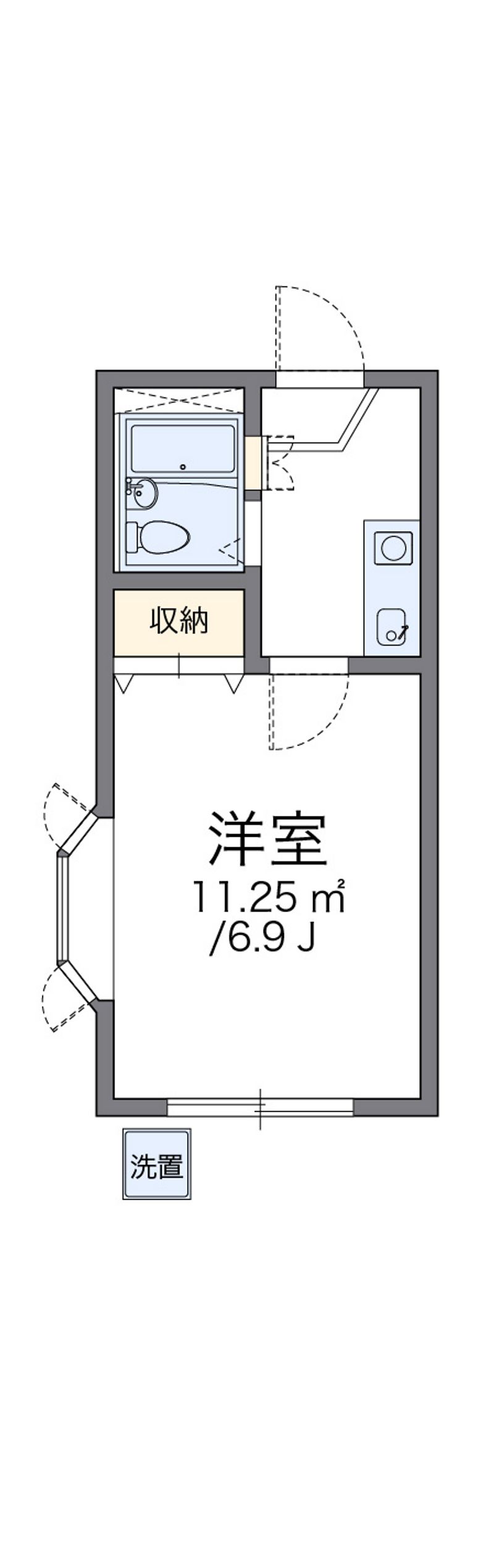 レオパレス姫路第３ 間取図