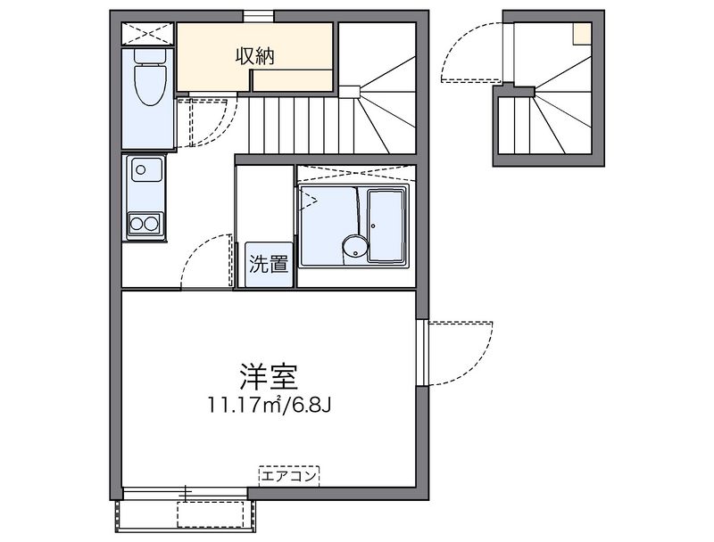 レオネクストパサージュⅠ 間取図