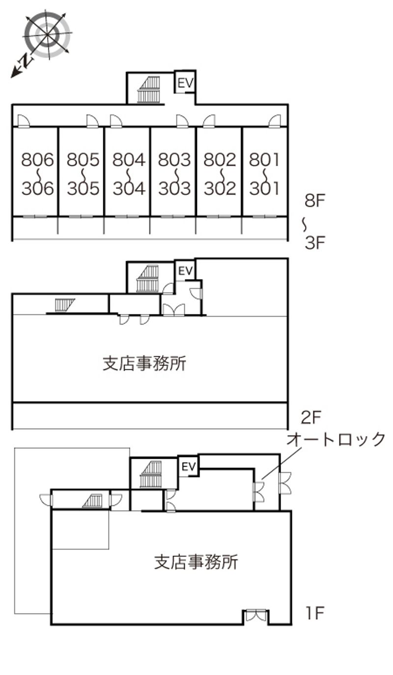 レオパレスＲＥＺＯＮ中百舌鳥 間取配置図