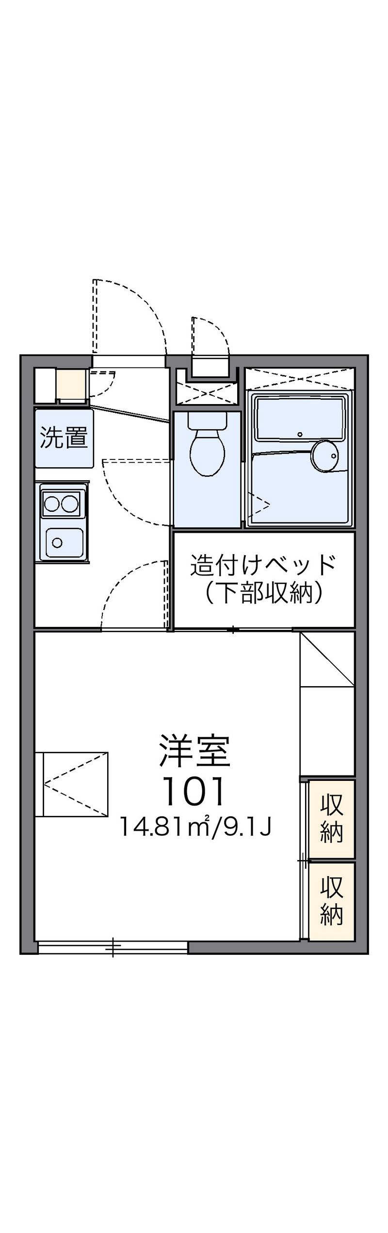レオパレスクエーサー 間取図