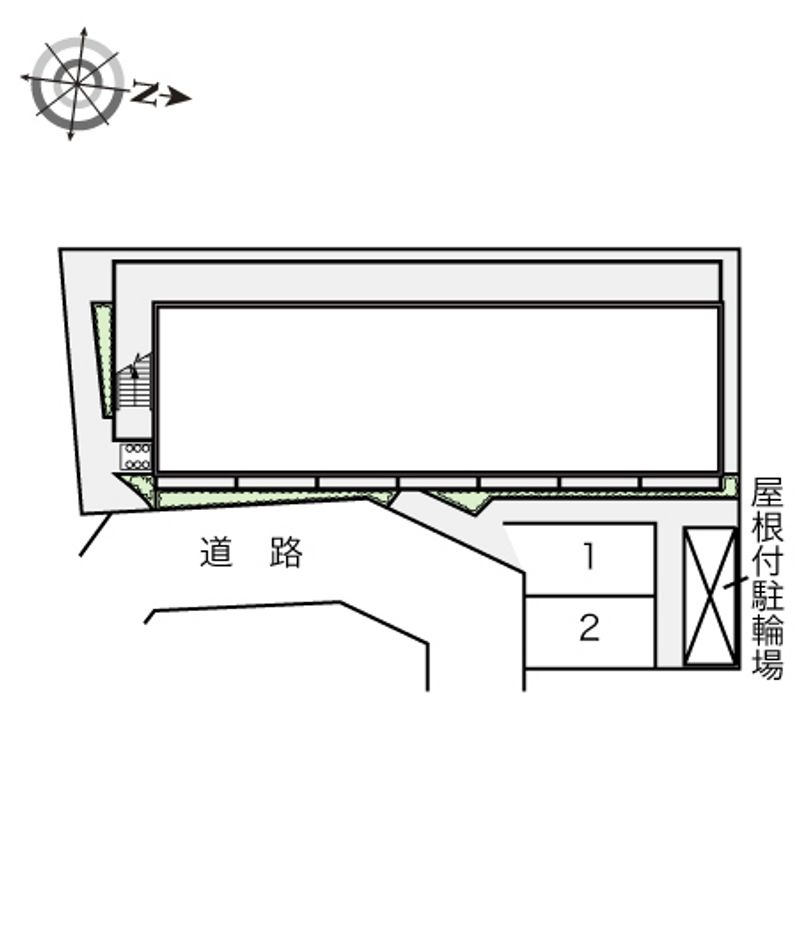 レオパレス井口堂 配置図