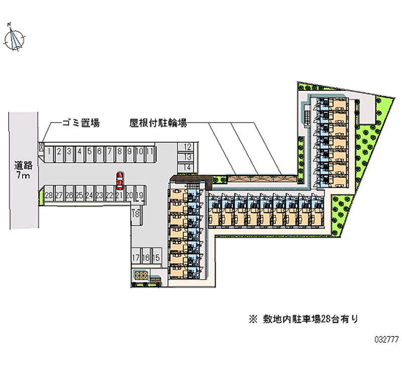 32777月租停车场