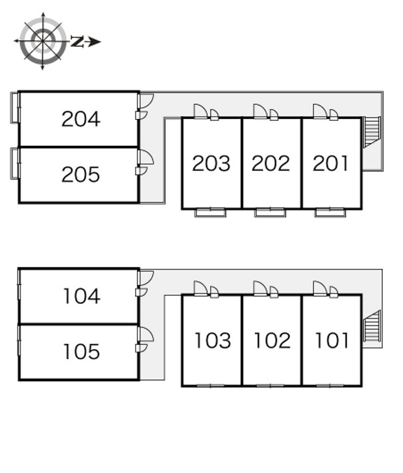 レオパレス大洋 間取り配置図