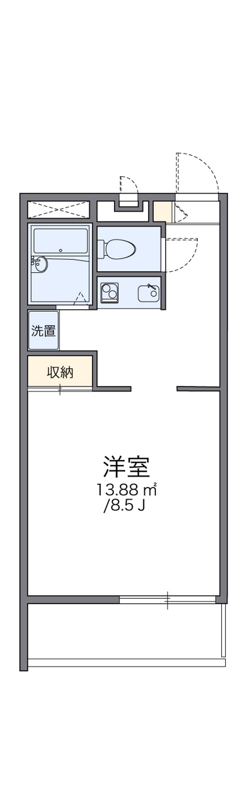 レオパレスＧｒｅｅｎＣｏｕｒｔ 間取図