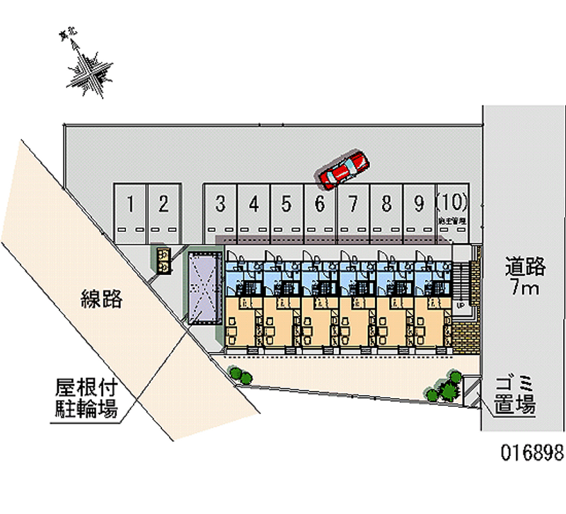 レオパレス恵 月極駐車場