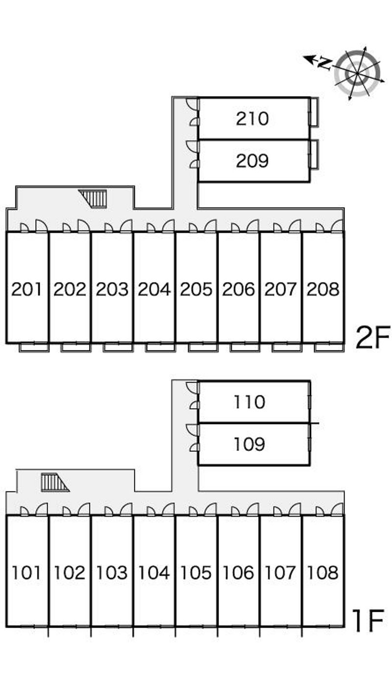レオパレスカサブランカⅡ 間取配置図