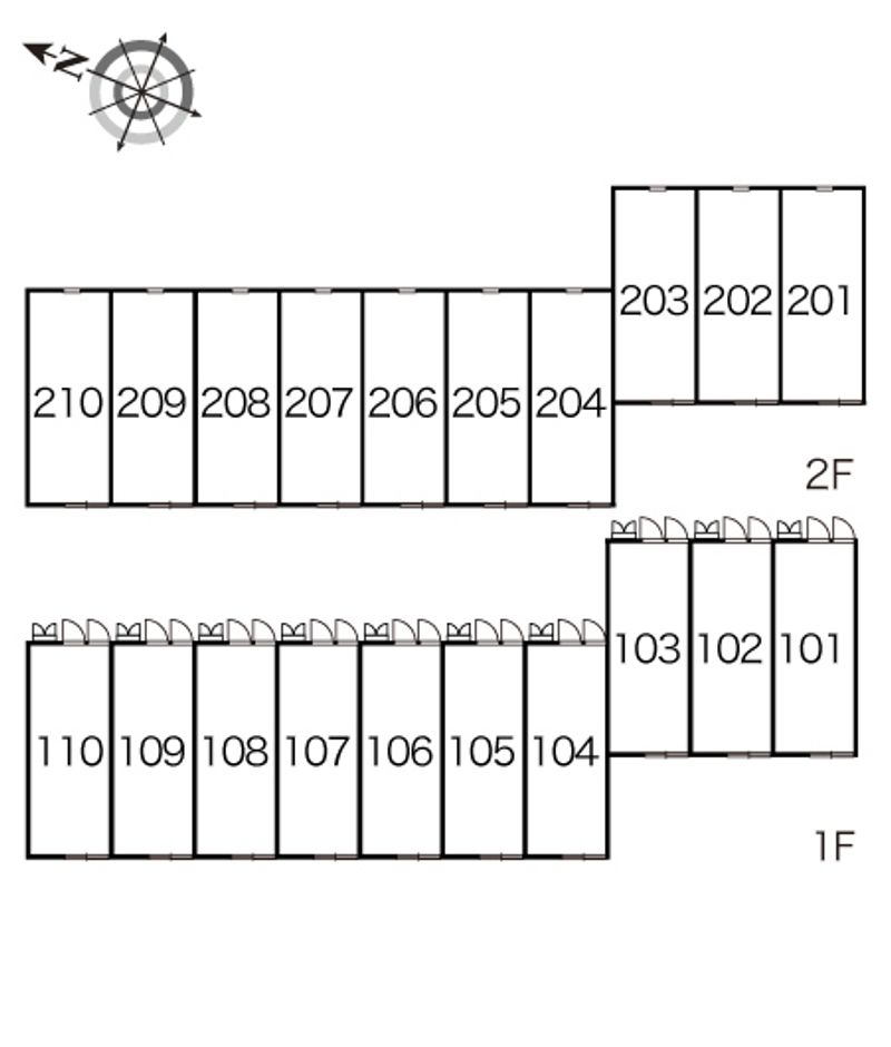 レオパレスき　ら　り 間取配置図