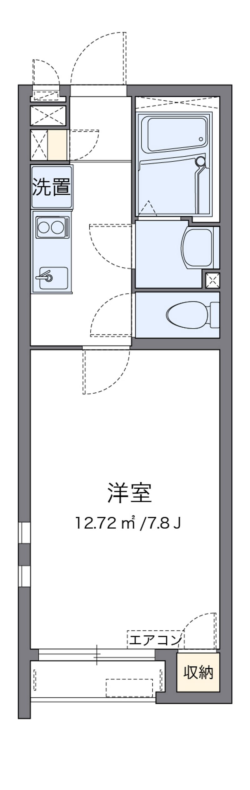 クレイノレインボー上竹Ⅲ 間取図