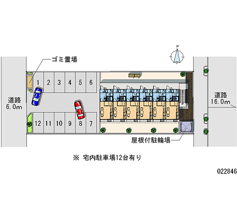 レオパレスＭ５０ 月極駐車場