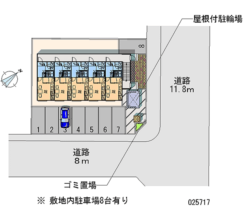 レオパレスモエレ 月極駐車場