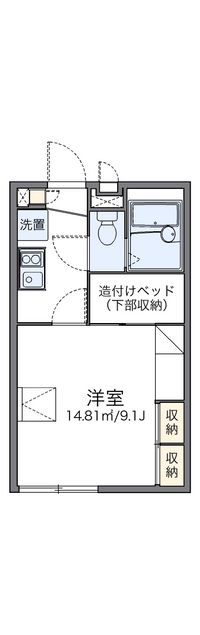 レオパレス東光台 間取り図