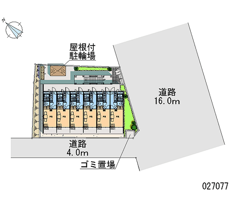 レオパレスサガミわたなべ 区画図