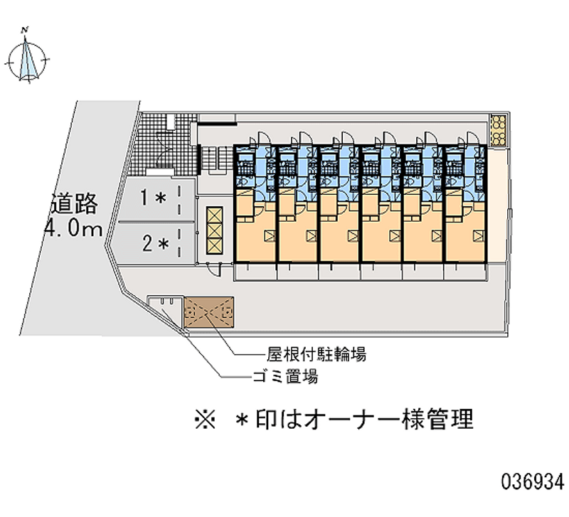 レオパレス勝山 区画図