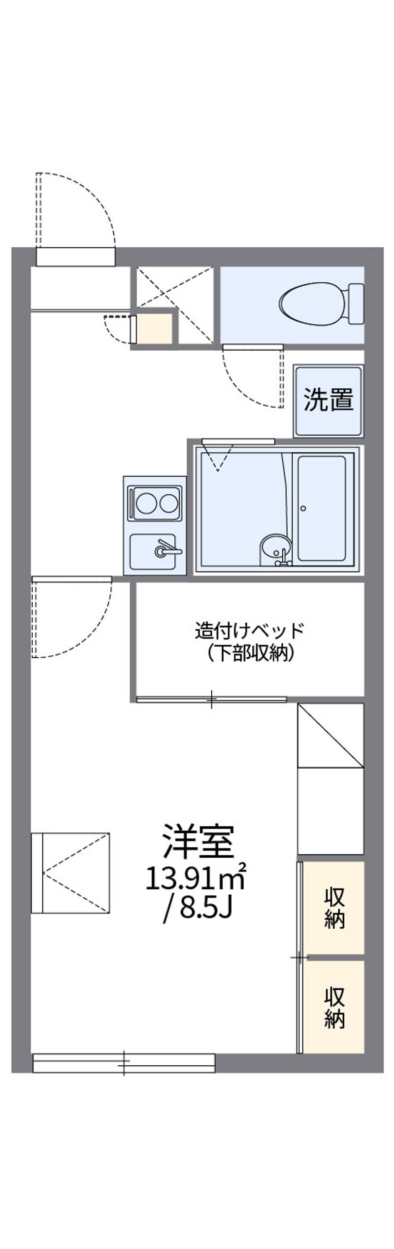 レオパレスベレン 間取図
