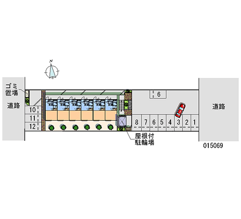 レオパレスファミーユσ 区画図