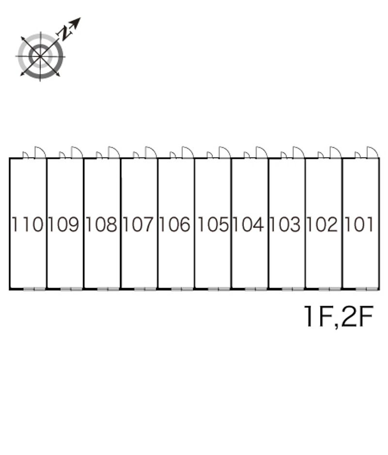 レオパレスコスモスＮＯ．６ 間取配置図