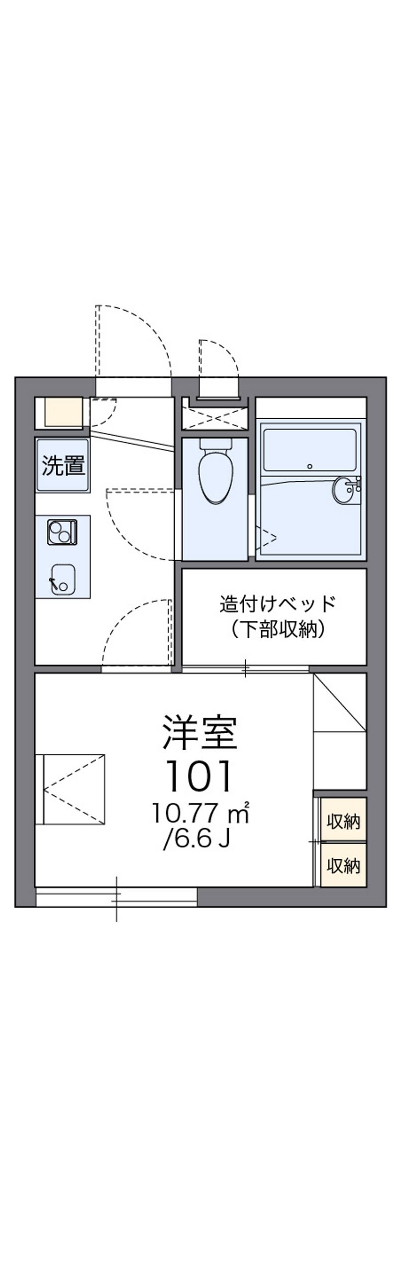 レオパレス手柄駅前 間取図