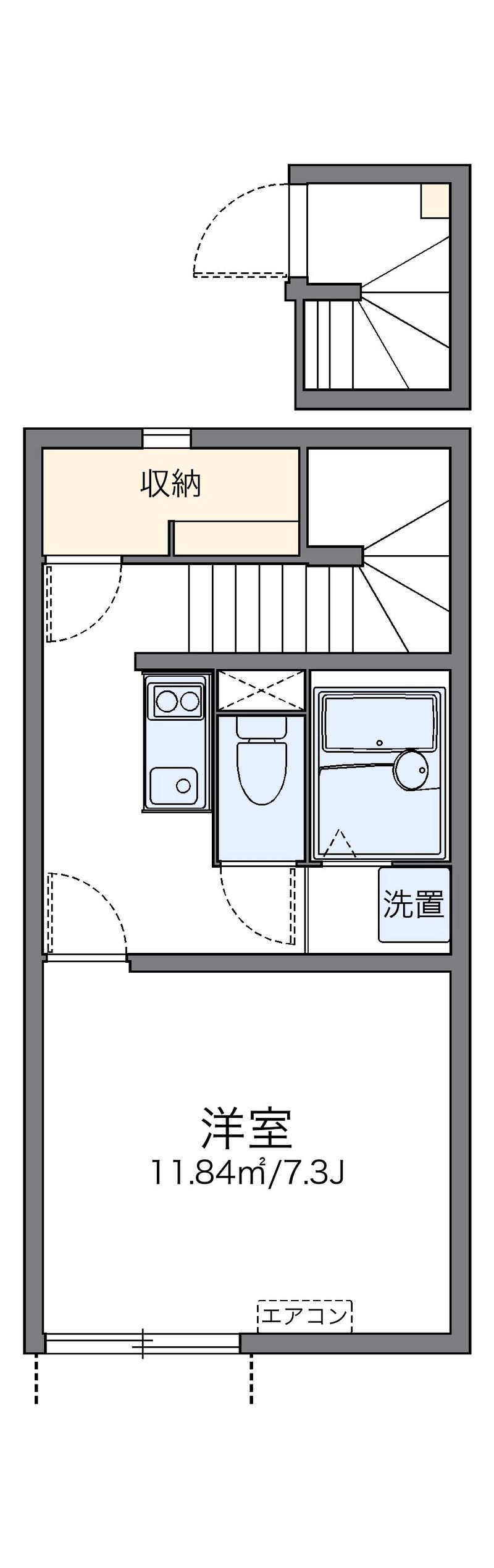 レオネクストブラン　ブルー 間取図