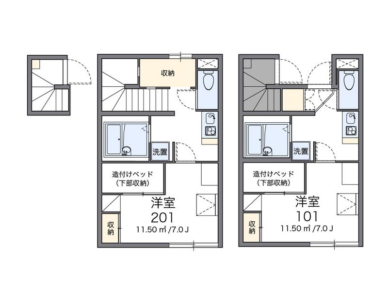 レオパレスティダ 間取図