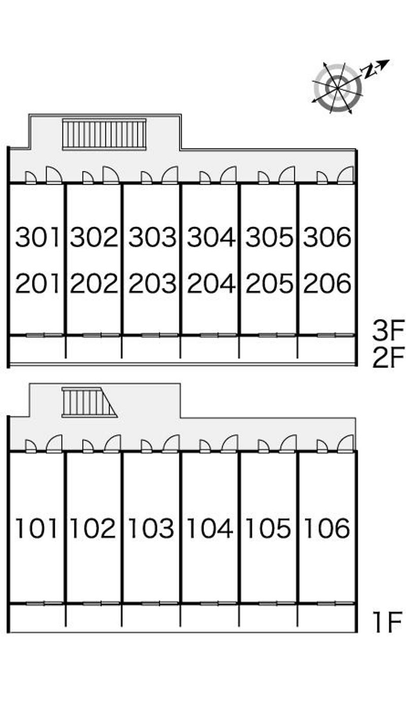 レオパレス舞浜 間取配置図