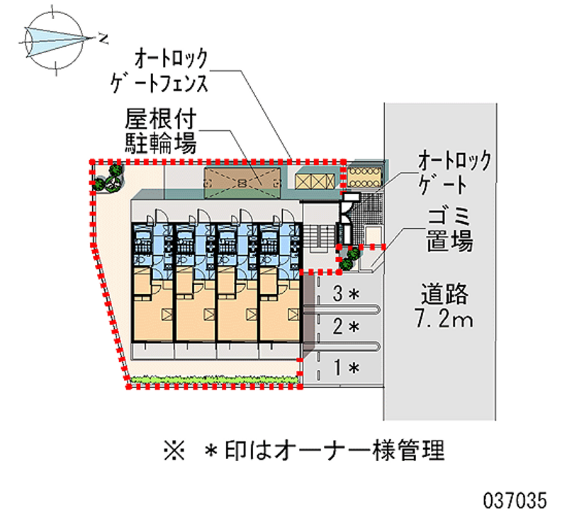 レオパレスソレイユ日比野 区画図