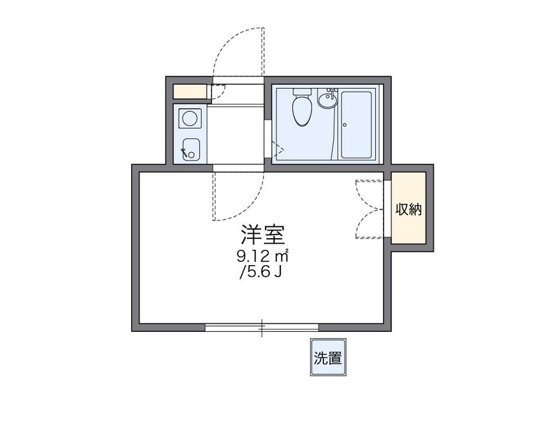 レオパレス衣笠第１ 間取り