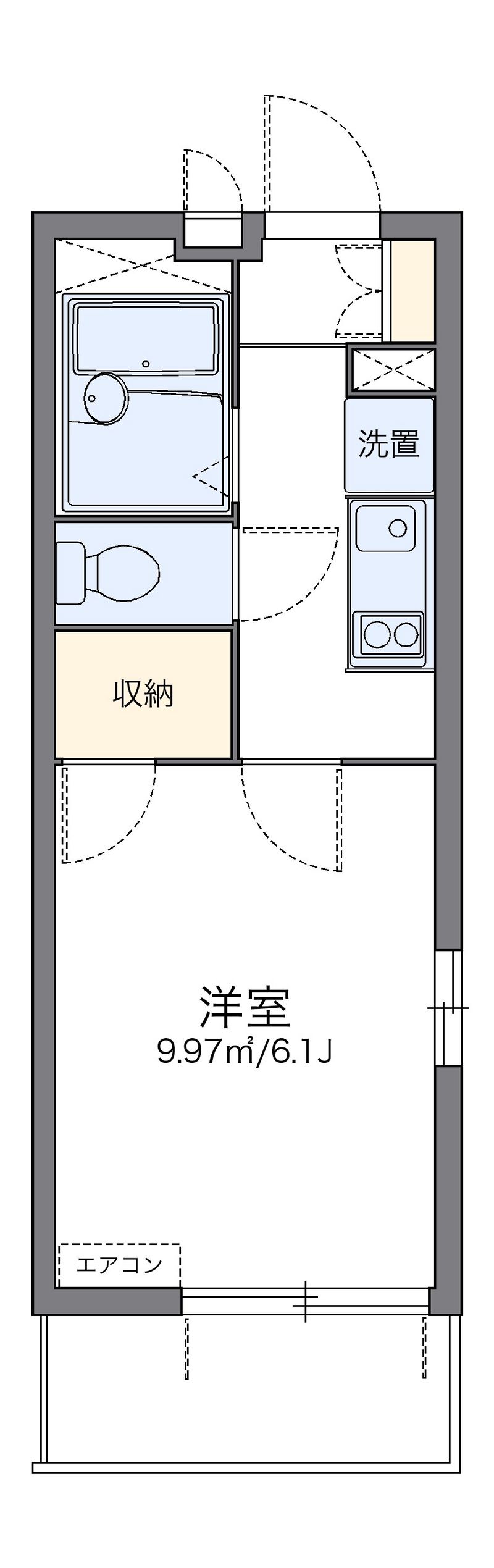 レオパレストライズ２ 間取図