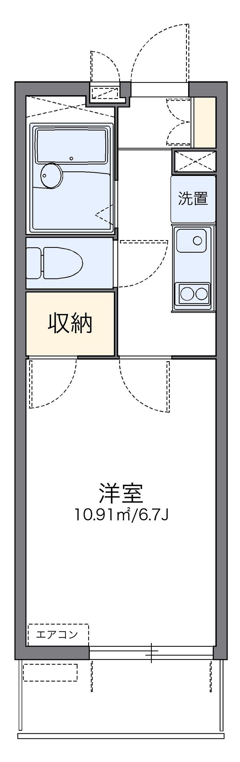 レオパレスエトワール則武 間取図