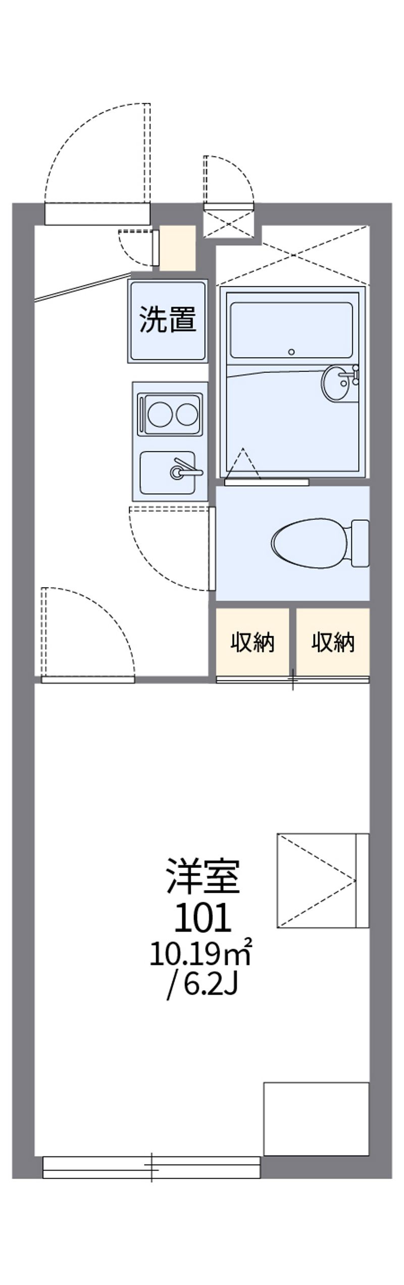 レオパレスリバーサイド 間取図