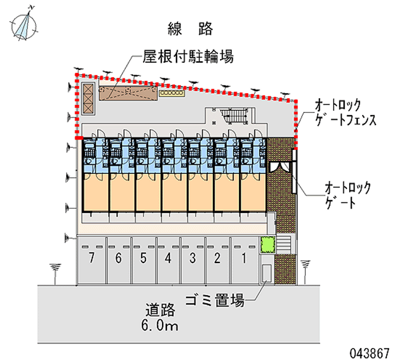 レオパレス新鎌ケ谷ＫＩＹＯＴＡ 区画図