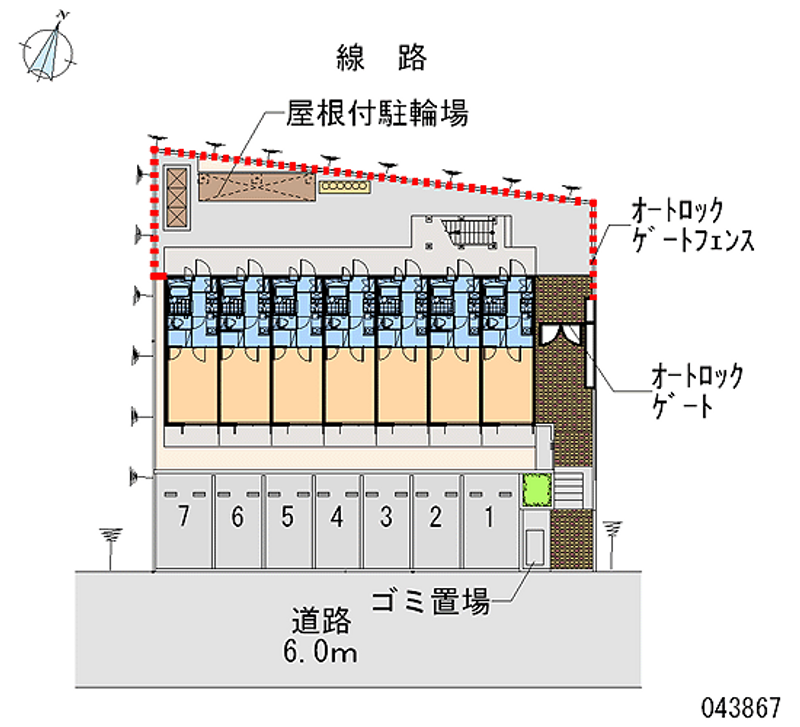 レオパレス新鎌ケ谷ＫＩＹＯＴＡ 月極駐車場