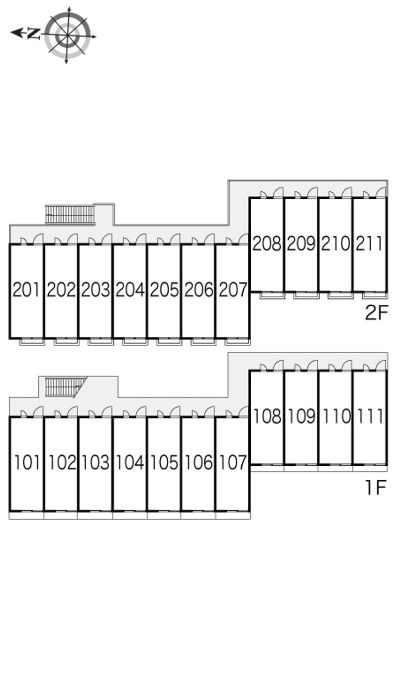 レオパレスフランボワーズ　Ｆ 間取配置図