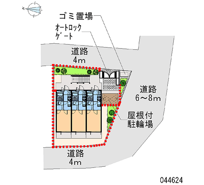 レオパレスグリナリー梅島 区画図