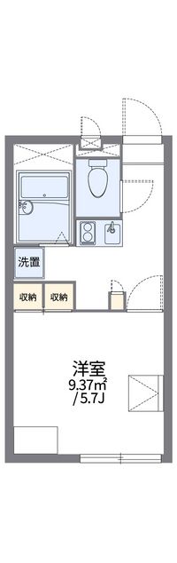 レオパレスブロッサム 間取り図