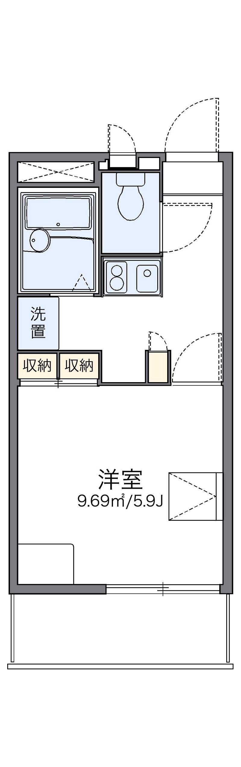 レオパレスｚｕｃｃａ 間取図
