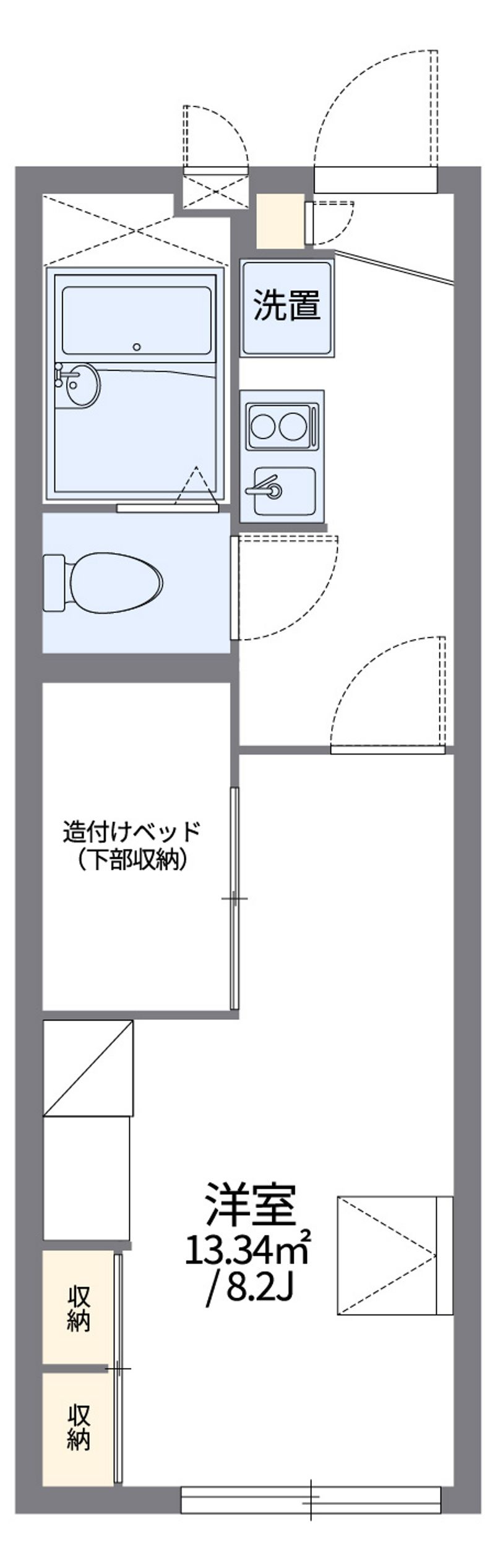 レオパレス秋井 間取図